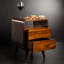 Devine 42cm W Solid Wood Bedside Table