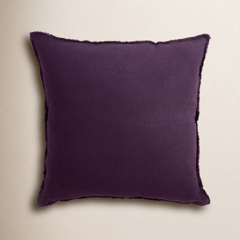 Coussin en lin Filia, Mauve