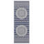 Rayon de soleil 3 po X 7 pi 3 po Tapis intérieur / extérieur à tissage plat - résistant aux taches, adapté aux enfants et aux animaux domestiques
