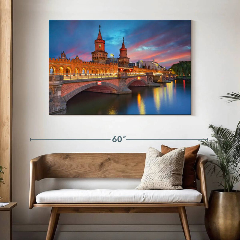 Pont Sireci Oberbaum, Berlin, H 32 po x l 48 po