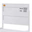 Lit plateforme double blanc