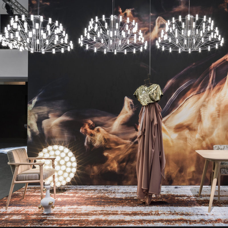 Coppélia LED Chandelier, Small, Black