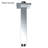 6" Brass Square Shower Arm, Chrome