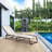 Folding Chaise Lounge Pool Chair, Patio Sun Tanning Chair, Outdoor Lounge Chair With 4-Position Reclining Back, Breathable Mesh Seat For Beach, Yard, Patio-1286643609