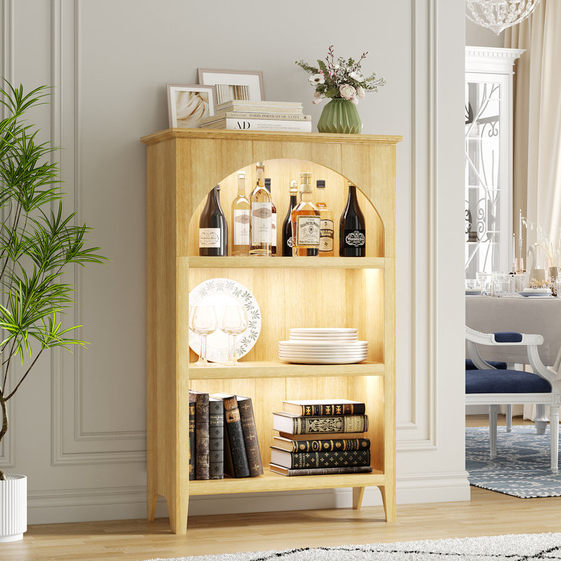 120.6cm H x 75cm W Bookcase, Oak