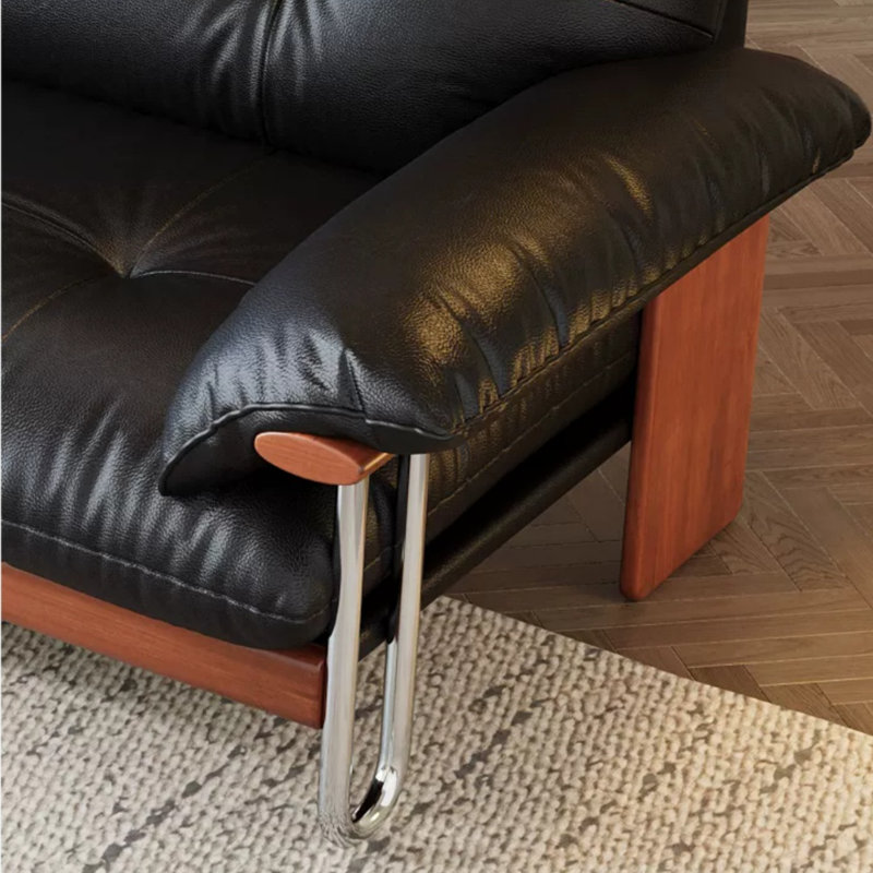 Canapé Mid-Century, Noir