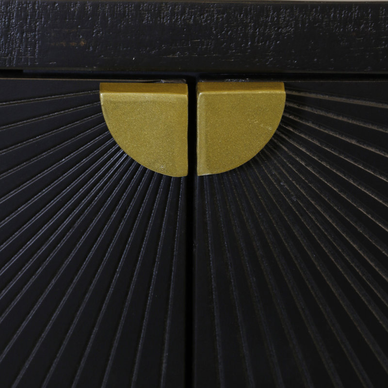 Sunshine 2-Door Console - Ebony & Gold