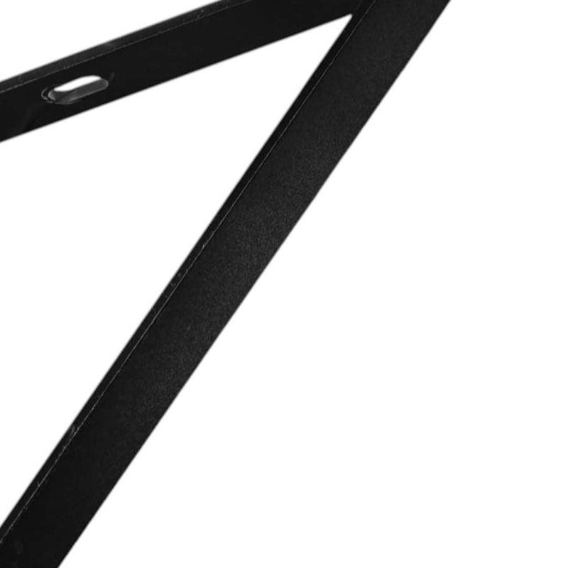 Ensemble de 7 tablettes murales en métal noir 7 po