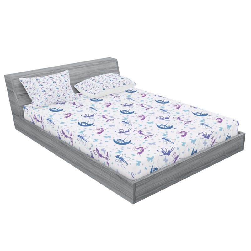 Microfiber Sheet Set, Queen Sheet Set with Fitted Sheet