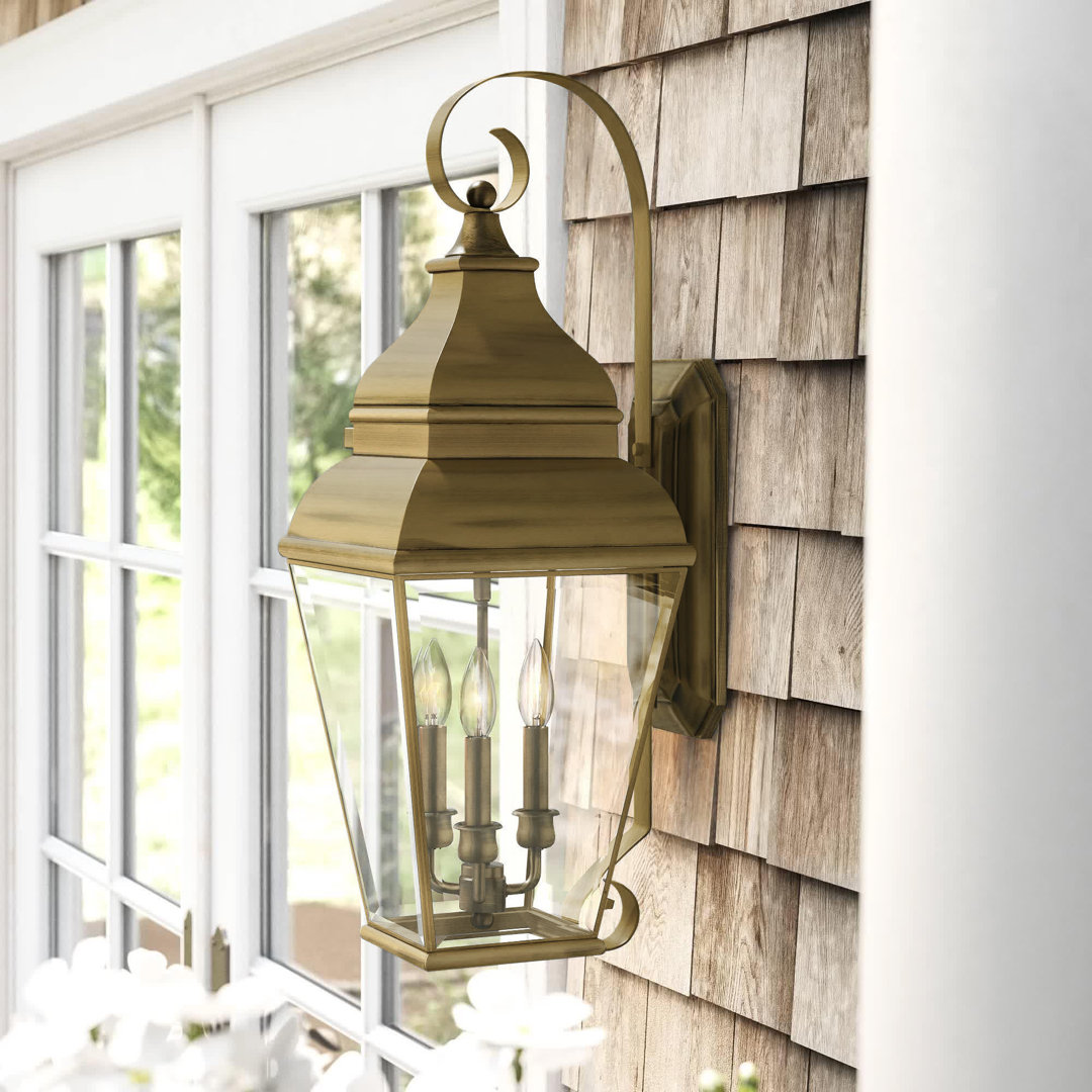 Anousha Solid Brass Wall Light Lark Manor™ Fixture 