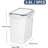 5 Pack 1.6L Airtight Food Storage Containers, 1.5Qt Plastic Storage Boxes For Organiziting Kitchen With Labels And Measuring Bottles, For Cereals, Beans,Sugar, Flour