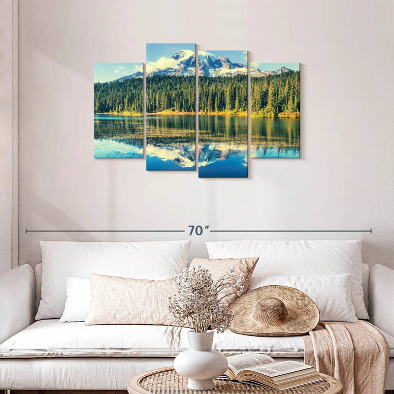 Alvord Panoramic Mt. Rainier, 27"H x 43"W