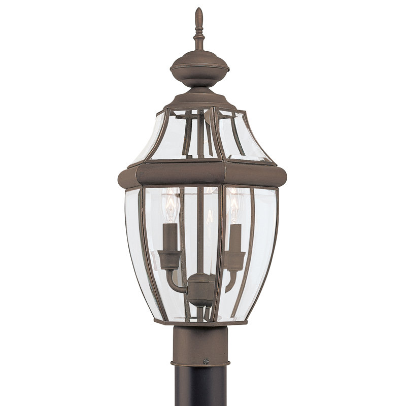 Lampadaire d'extérieur deux lumières Lancaster de Génération Lighting , Bronze Antique, Non