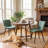 Modern Faux Leather Dining Chairs Upholstered Side Chairs for Kitchen & Living Room-1683532259