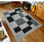 Havana Geometric Grey Black Large Rugs – Modern Living Room Carpet, Bedroom & Hallway Runner | Soft, Non-Shedding, Stain Resistant Floor Mat-40194384
