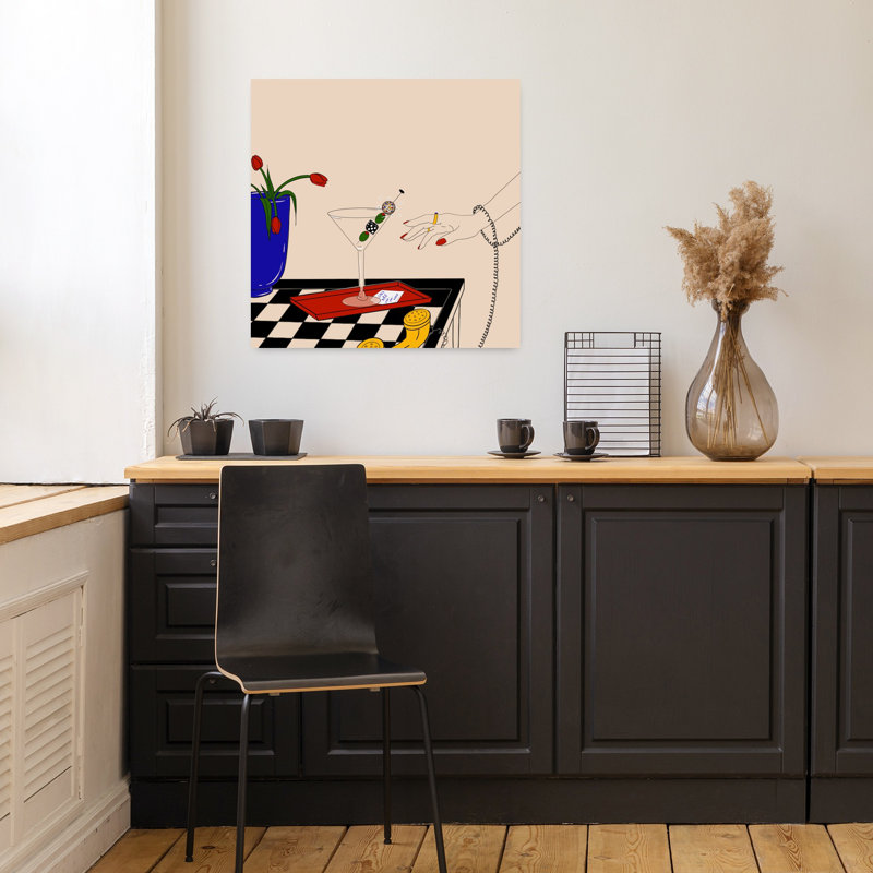 Art contemporain tulipe contemporaine, H 18 po x l 18 po