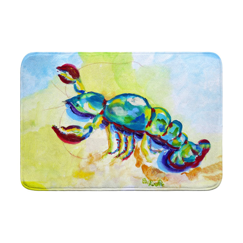Tapis de bain coloré, L 36 po x l 24 po