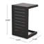 Table en forme de C gris-401898455