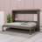 Queen Size Murphy Bed With Desk & Charging Station,Wall Bed Frame Folding Into Cabinet Design Withled & Storage Shelf-930715339