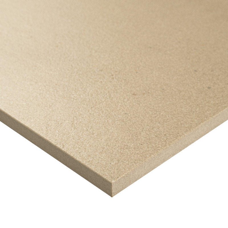 Brevona Bisque 24 in. x 24 in. Matte Porcelain Concrete Look Floor and Wall Tile, Bisque