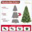 Arbre de Noël classique avec 636 pointes en PE + PVC - branches articulées réalistes, assemblage facile, support en métal stable, aspect naturel pour la décoration des Fêtes-596886976