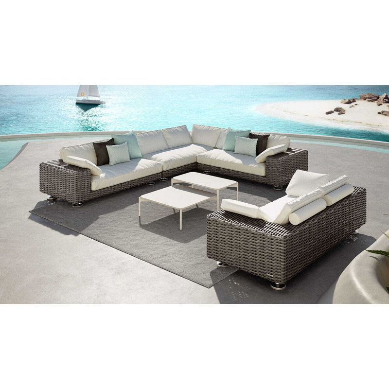 Paros Outdoor 2 - Seat Loveseat, White