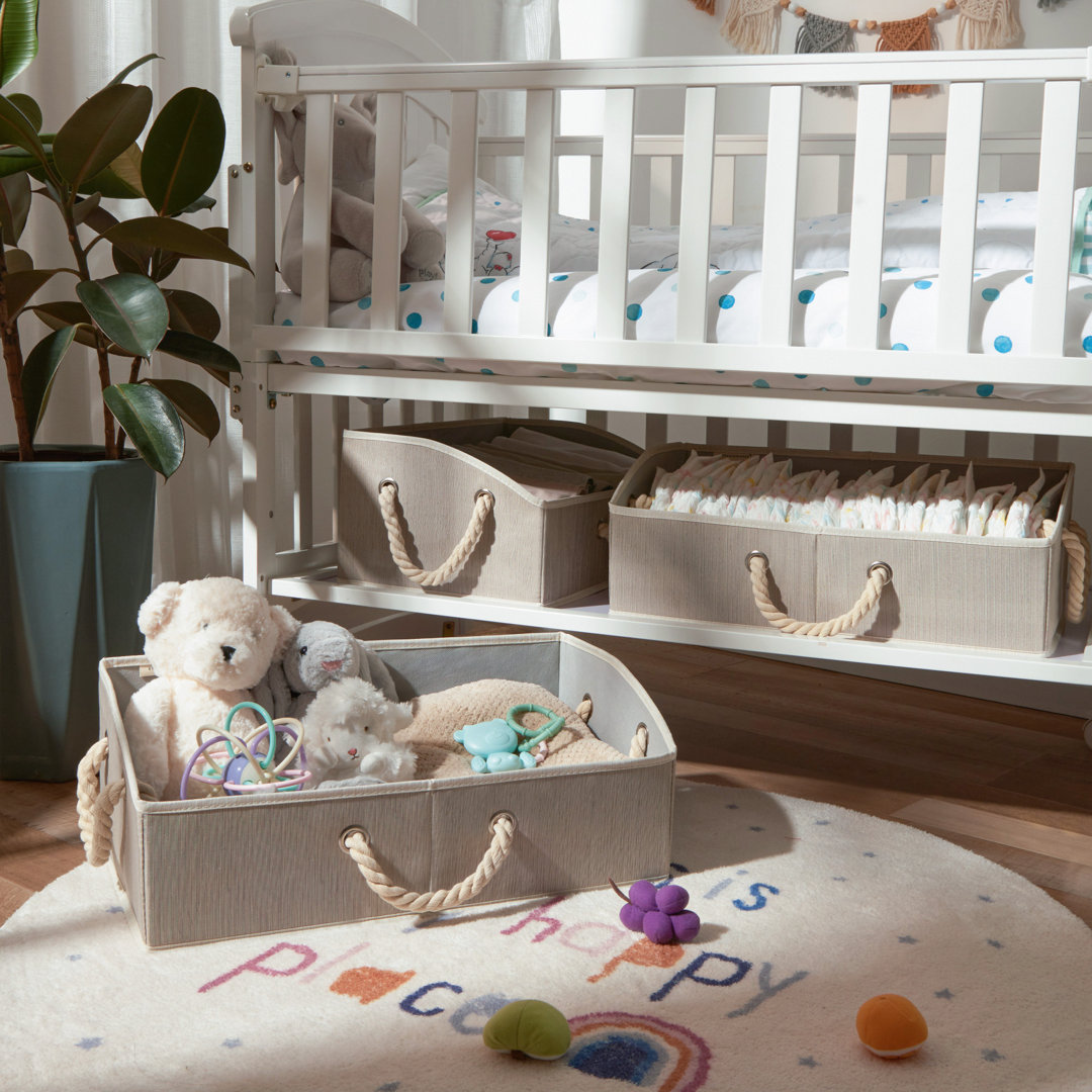 Fabric Box Set with Handles (Set of 3) Breakwater Bay 