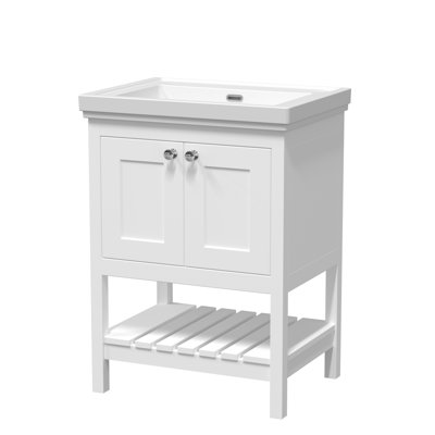 Bexley 630mm Single Bathroom Vanity with Integrated Fireclay Basin