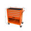 4 chariots à outils multifonctionnels en orange - Structure en acier robuste et accès facile aux tiroirs pour les garages à 4 tiroirs avec roulettes-2071956930