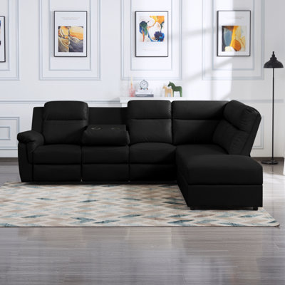 Canapé modulaire inclinable manuel moderne 110,2 po Modern