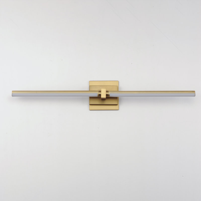 Aluminum LED Armed Sconce, Gold
