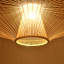 Lustre en bambou, lampe suspendue en bambou, lampe suspendue artisanale asiatique, éclairage de cuisine rétro rétro