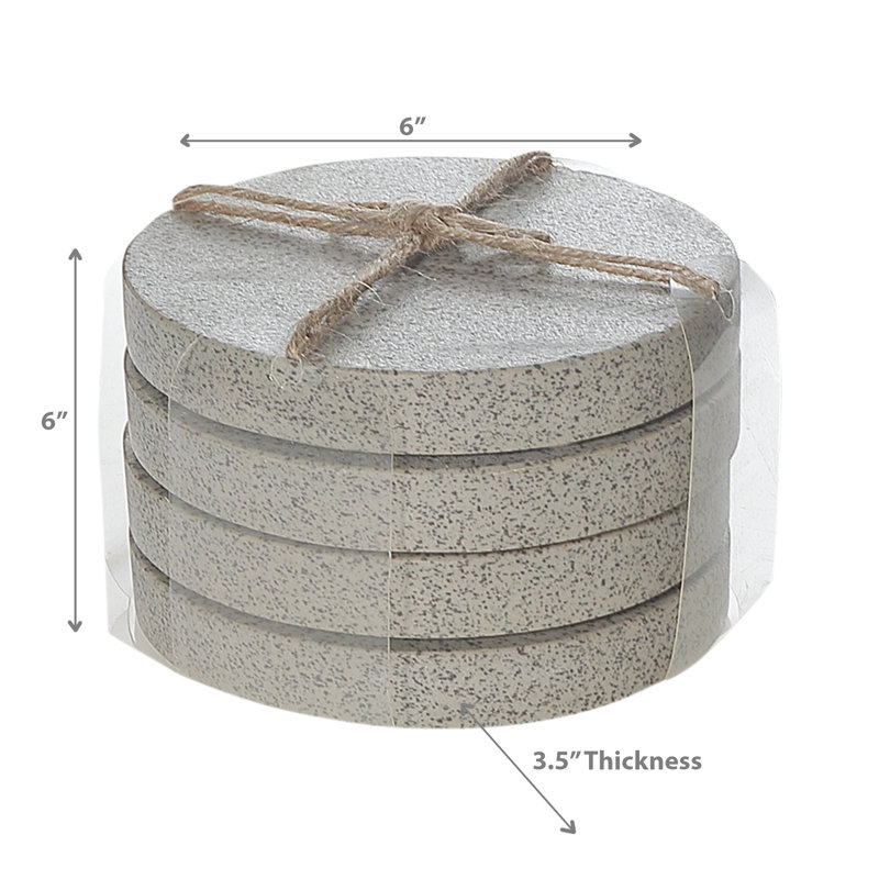 Ih Casadecor Round 4 Piece Coaster Set