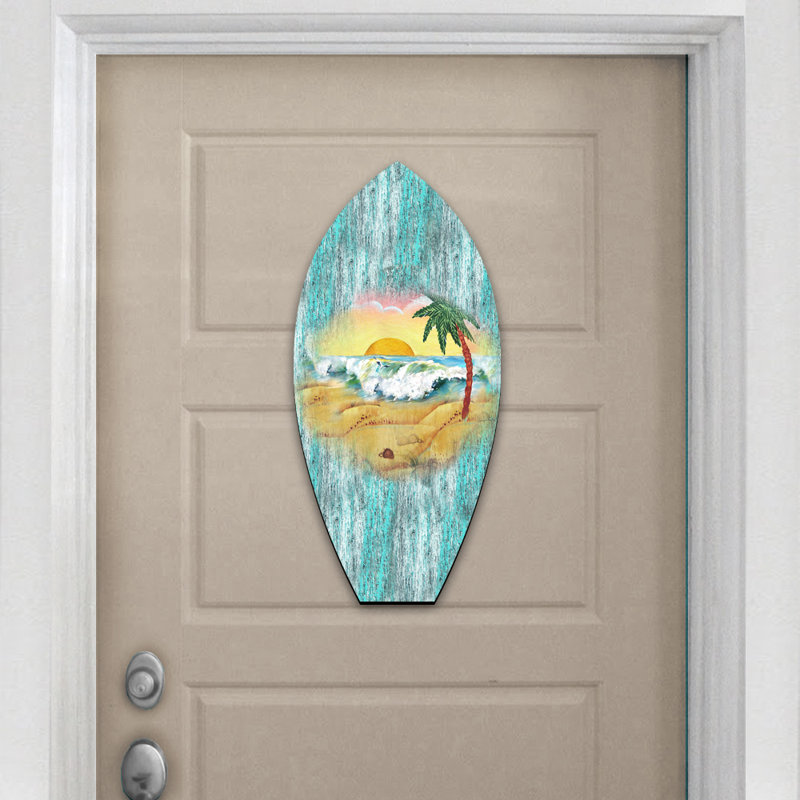 Décoration de pêche en bloc de surf