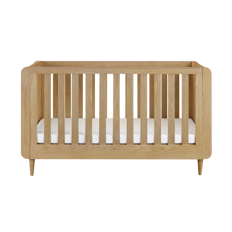 Japandi Cot Bed - Light Oak