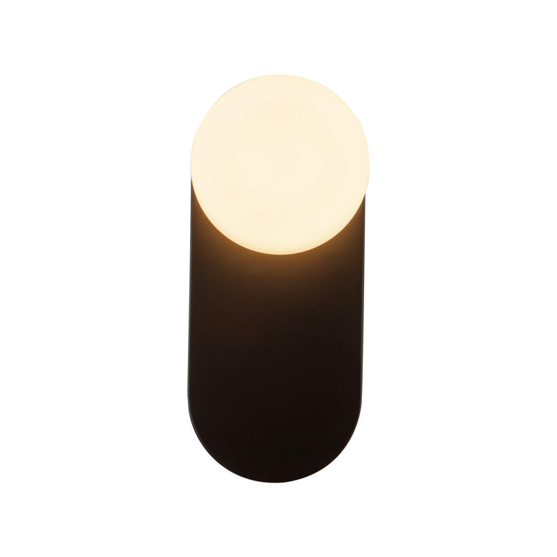 Ariel 12-In Wall/Vanity Light, Black