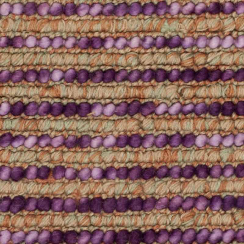 Ferrera Abstract Hand-Knotted Purple/Beige/Orange Area Rug, Runner 2'6" x 8'
