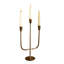 Three Tiered Antique Brass Taper Candelabra