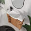 Armoire de salle de bain 30 po - Lavabo en céramique blanche et porte à fermeture en douceur-2099325739