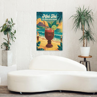 Mai Tai Island Escape 1 Piece Wrapped Canvas Wall Art
