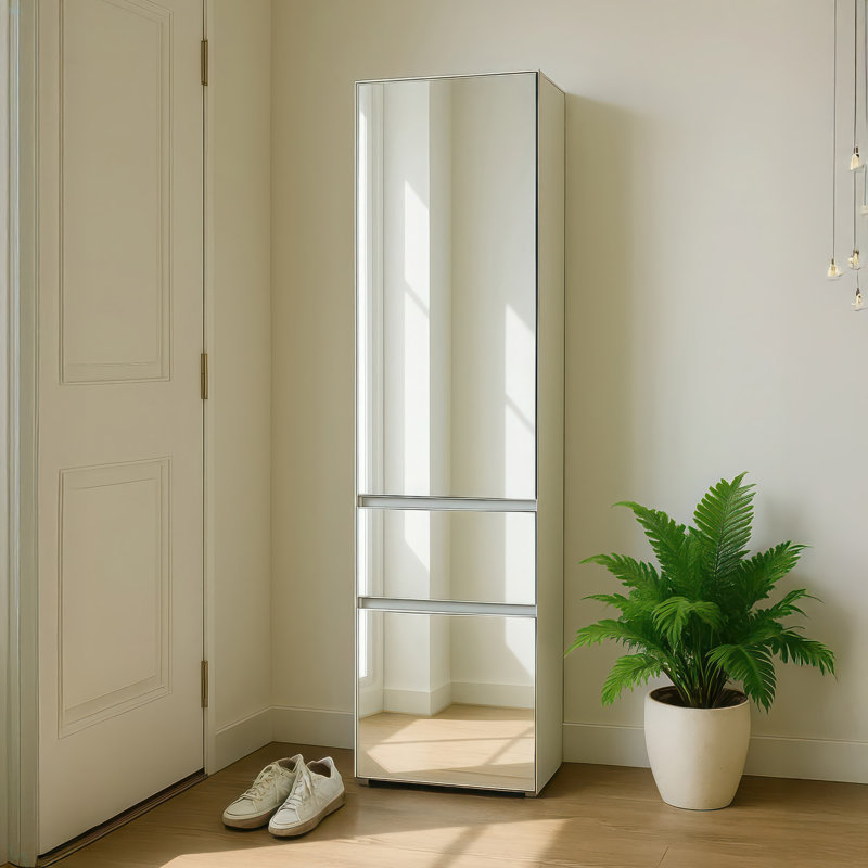 Armoire modulaire en bois avec miroir Elise