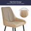 Modern Faux Leather Upholstered Dining Chair with High Back -1613868331