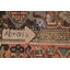 Tapis géométrique motif persan Heriz noué à la main 7 x 11