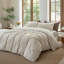 Ensemble de housse de couette rayé 100% coton délavé DONEUS-113054932-113054924