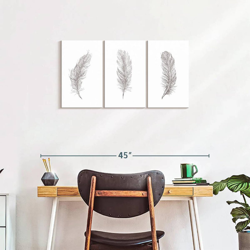 3 Piece Art Set, 18" H x 38" W