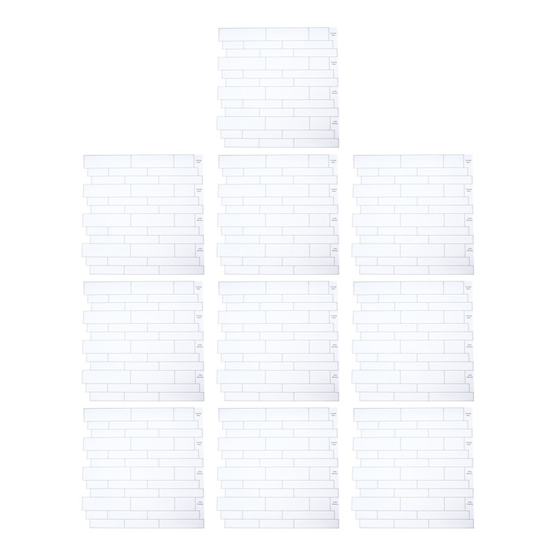 30cm x 30cm Wallpaper Tile, White