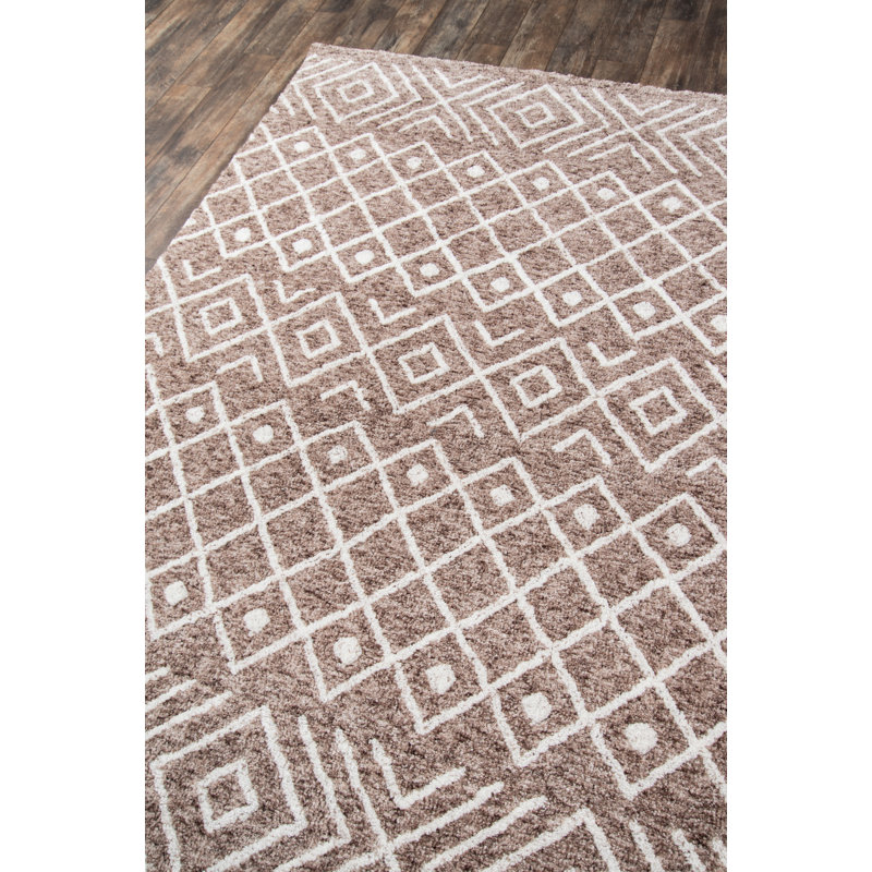 Tapis taupe touffeté Krausgrill, Rectangle 9 pi x 12 pi