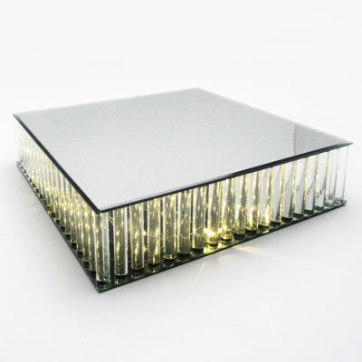 Présentoir à gâteaux lumineux avec miroir Abdualeem