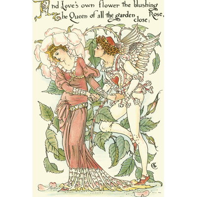 Shakespeares Garden III (Rose) - Wrapped Canvas Print
