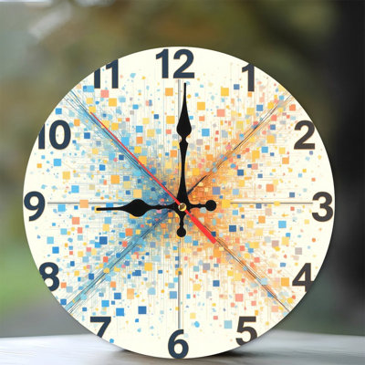 Horloge colorée